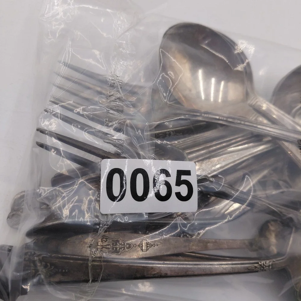 Vtg Flatware Mixed Lot 20 Ornate Patterns Silverplate Jewelry Art Flatware